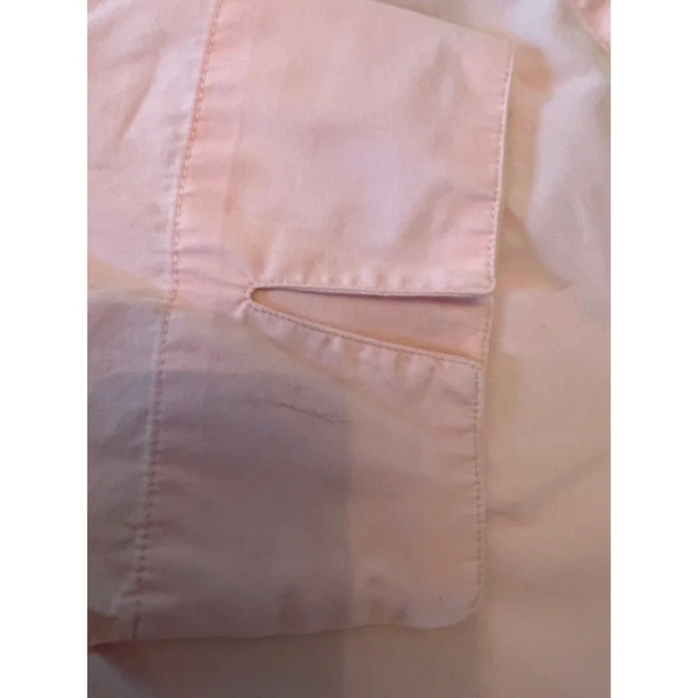 Columbia Button Up Shirt Womens Medium Peach 3/4 Sleeve Good Outdoor Casual